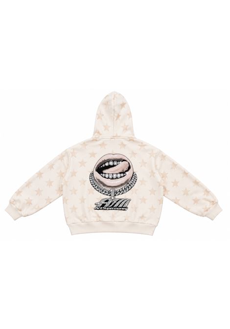 Felpa con strass ARTSUPERMONEY KIDS | SMJST05023WH
